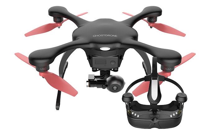 Smart drone EHANG Ghostdrone 2.0 VR kvadrokoptéra virtuálna realita